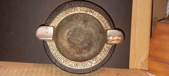 Vintage Firestone Truck Tires Ashtray