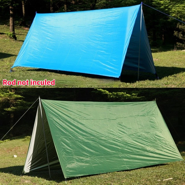 Almencla Bâche de Camping Imperméable Empreinte de Tente Légère Feuilles de Sol et de Sol Arbre 1,5x2m
