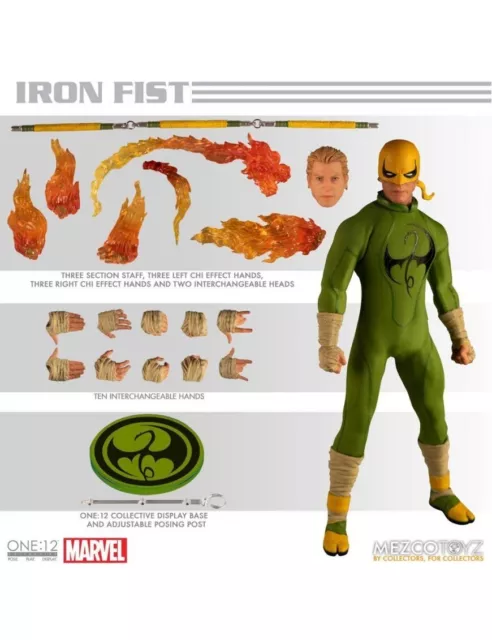 MEZCO ONE ACTION FIGURE IRON FIST MARVEL Pvc Statue One 12 Collective