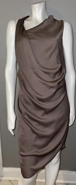 Helmut Lang silk dress brown sz s