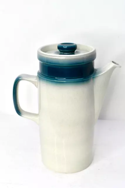 Wedgwood Blue Pacific Ceramic Coffee Pot, Made in England