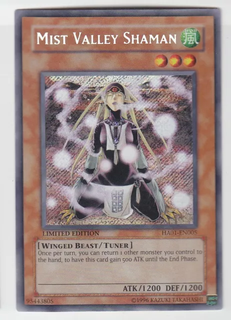 YU-GI-OH Mist Valley Shaman Secret rare englisch HA01-EN005 Nebeltal Schamane NM