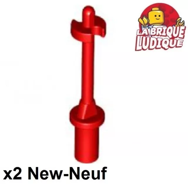 LEGO 2x Minifig Utensilio De Palo Esquí Pole 3L Nieves Snow Rojo/Rojo 90540