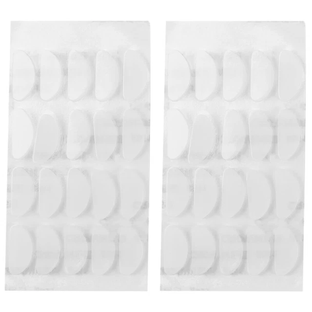 4X(18 Paires de Lunettes Nez Pads Lunettes AdhéSif Silicone - Nosepads pou2)