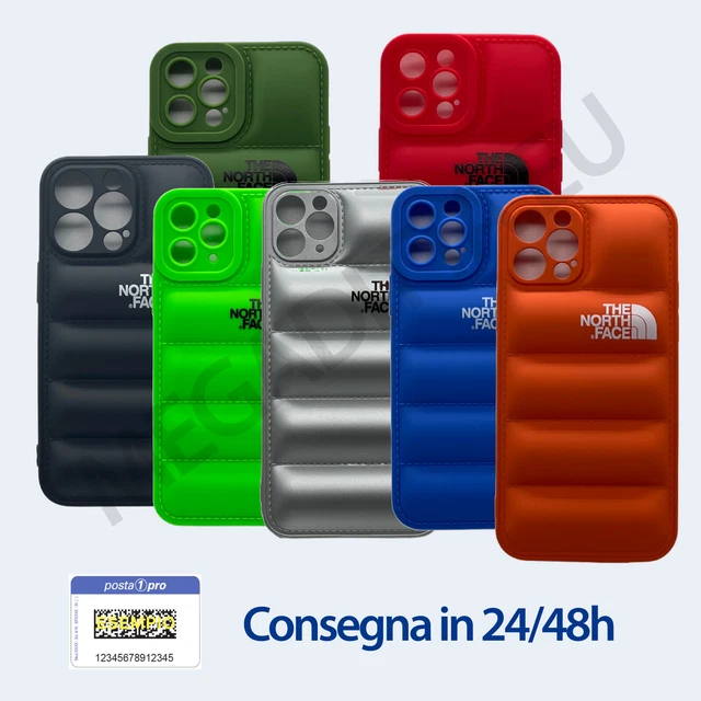 Cover Per Apple iPhone Piumino The North Face XS XR 11 12 13 14 Pro Max Puffer