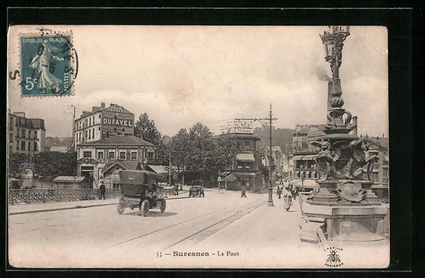 CPA Suresnes, Le Pont 1911