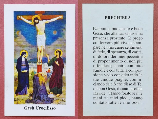SANTINO HOLY CARD Fognano 1959: Gesù Crocifisso - Ed. AR Z/17 EUR 1,00