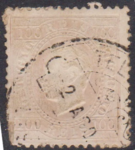 (W42)1870 Portugal100rVariety AlbinoColour not Recorded (v)