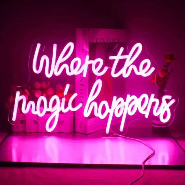 Custom Made personalised where the magic happens Neon Sign led light