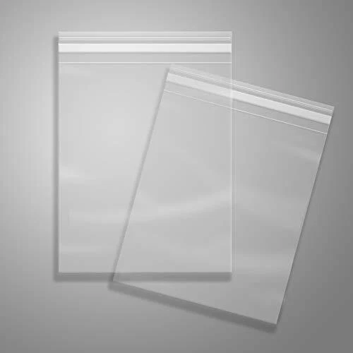 500 Pcs -9&quote; x 12&quote; Clear Plastic Cellophane Bags-Resealable Self