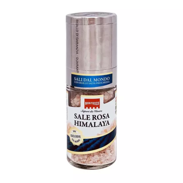 Sal Rosa Himalaya Montosco Con Molinillo de Aluminio 90G