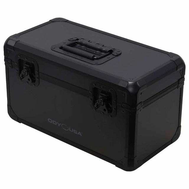 Odyssey K7120BL Black KROM Utility Travel Case for roughly 120 7" Vinyl Records