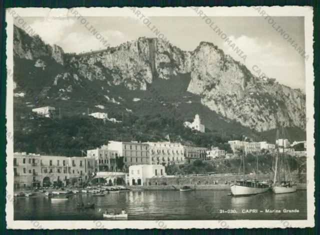 Napoli Capri Marina Grande STRAPPI Foto FG cartolina VK2759