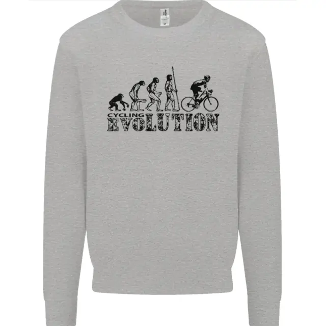 Evolution of Cycling Cyclist Bicycle Funny Mens Sweatshirt Jumper