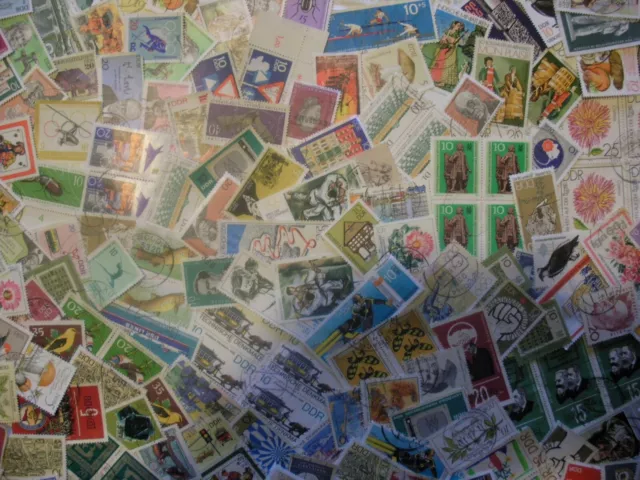 Dachbodenfund Briefmarken Stamps DDR Kiloware 147g gestempelt used Lot