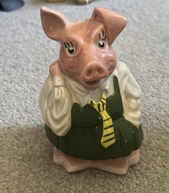 COLLECTIBLE WADE NATWEST Pig Annabelle Schoolgirl Piggy Bank & Original ...