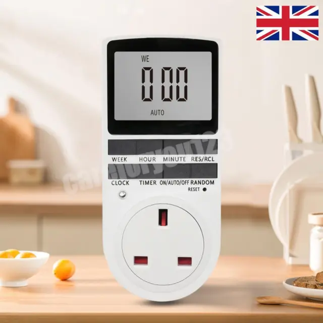 # Interruttore timer digitale grande schermo timer cucina uscita 230 V timer cucina calzino