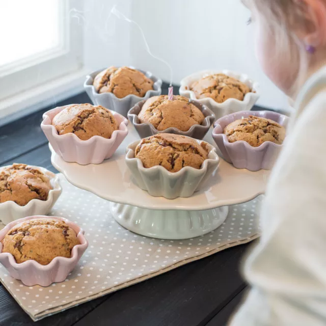 IB Laursen Menthe Bol Muffin Blanc Céramique Moule à Pure de Cuisson 2