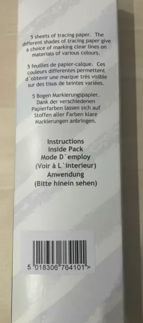 Whitecroft Schneider Spurpapier ~ 5 mehrfarbige Blätter je 165 mm x 495 mm 3