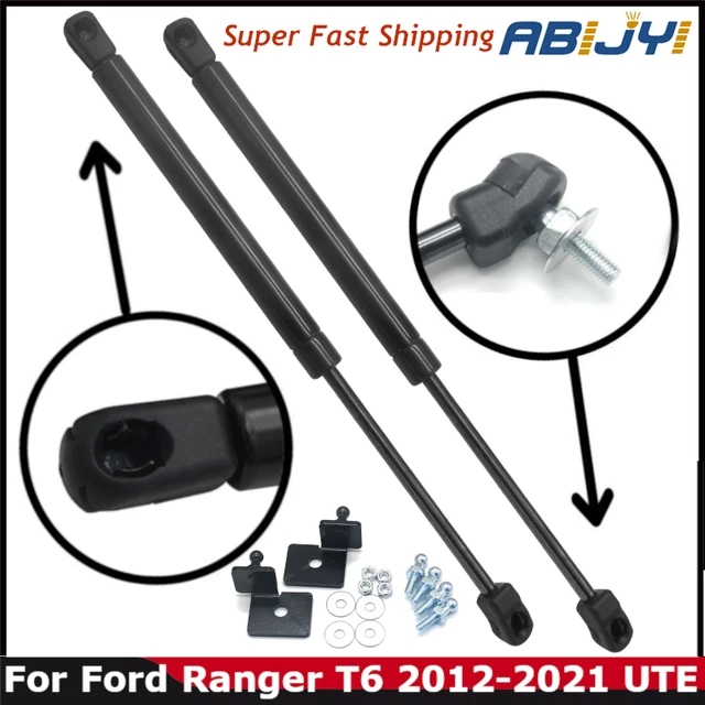 2X FOR FORD Ranger T6 20122021 Front Hood Lift Support Gas