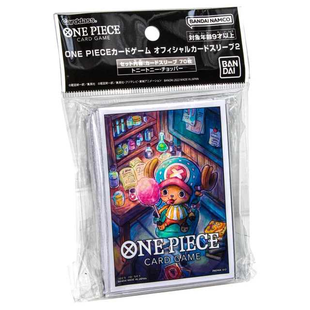 OFFICIAL BANDAI ONE Piece Card Game Pack of 70 Deck Sleeves Chopper
