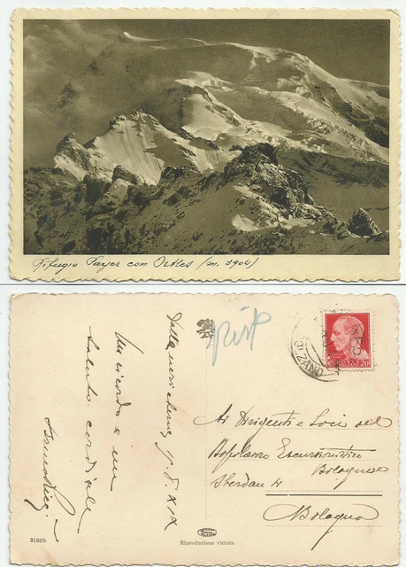 BOLZANO (075) - Rifugio PAYER con Ortles - FG/Vg 1941