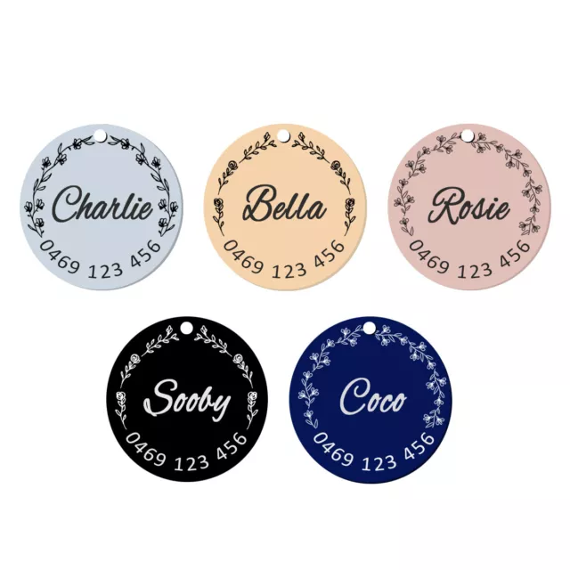 Custom Pet Tags, Dog Tag, Cat Tag, ID Tag, Nameplate, Stainless Steel, Engraved