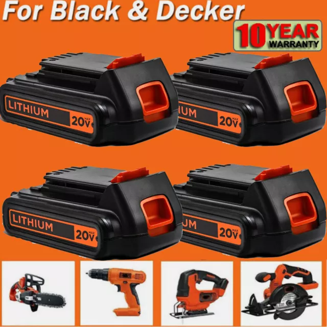 1.5Ah 3.0Ah 20V for Black Decker 20 Volt MAX Lithium LBXR20 LB20 LBX20 Battery