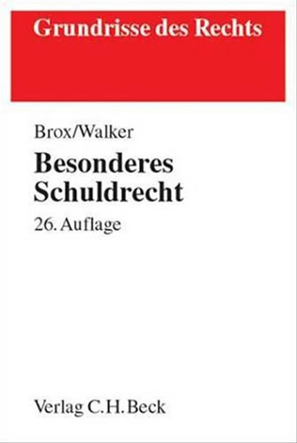 Besonderes Schuldrecht - Hans Brox