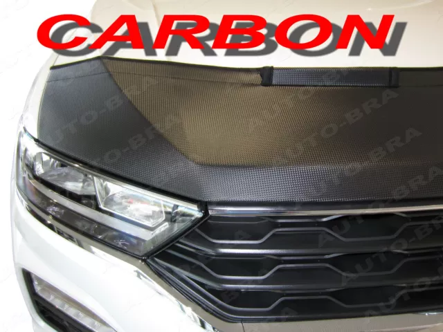 Carbon Optik BRA für Opel Mokka X 2016 - 2019 Steinschlagschutz Haubenbra Tuning