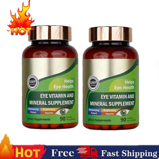 2X 90PCS EYE Vitamin & Mineral Supplement with Lutein,Health with ...