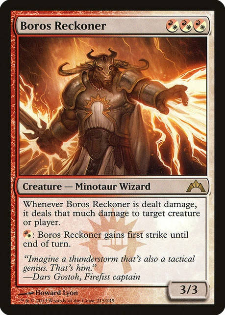 Boros Reckoner 1x FOIL GTC MTG Gatecrash Rare MINT red white Boros Reckoner 1x FOIL GTC MTG Gatecrash Rare MINT red white