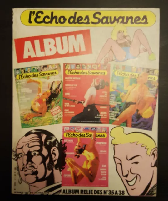 L'ECHO DES SAVANES - Album Recueil no 2 - n° 35 - 36 - 37 - 38