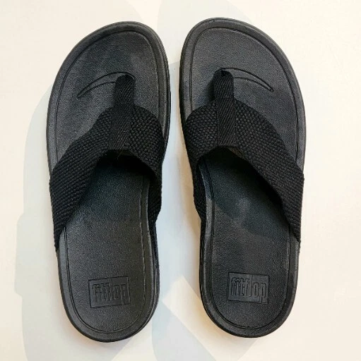 Fitflop Surfa Black Sandals Size 8 Nwot