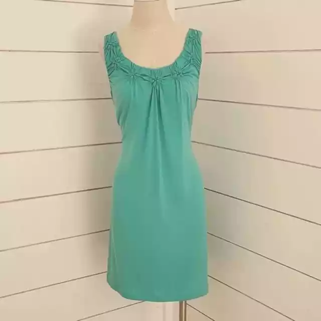 ALLEN B. dress aqua blue/green large