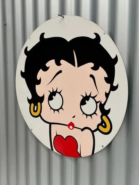 Betty Boop Round Large Metal Sign 560 Mm Diameter Free Post