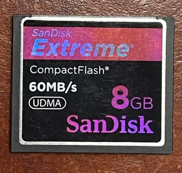 Sandisk Extreme 8gb Compact Flash Card - Tested