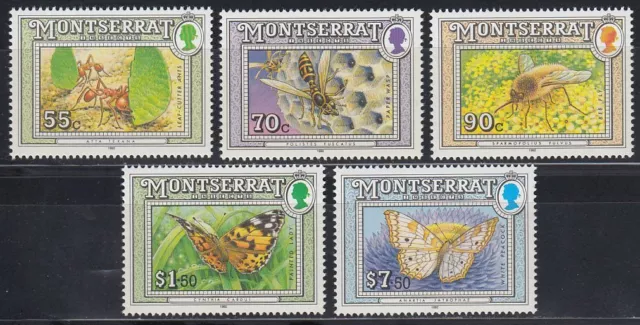 Montserrat 1992 ** ex Mi.842/57 Schmetterlinge Butterflies Biene Bees [sq6772]