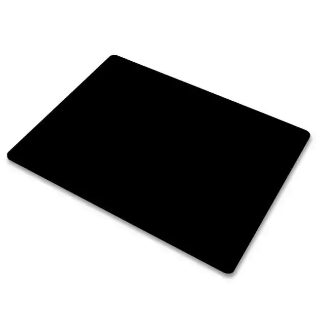 Tappetino Antimicrobico per Mouse Nero Pc Notebook 22x18 Cm Mousepad Antiscivolo