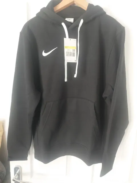 Nike Men's Fleece Hoodie Pullover Sweatshirt Top Black Size Small NEW
