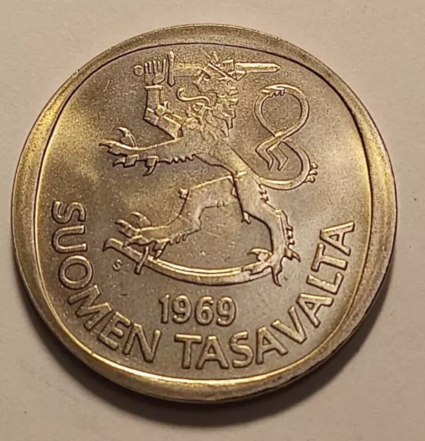 *Finlande * 1 markkaa * 1969 * CopperNickel- * Cond- UNC *rare