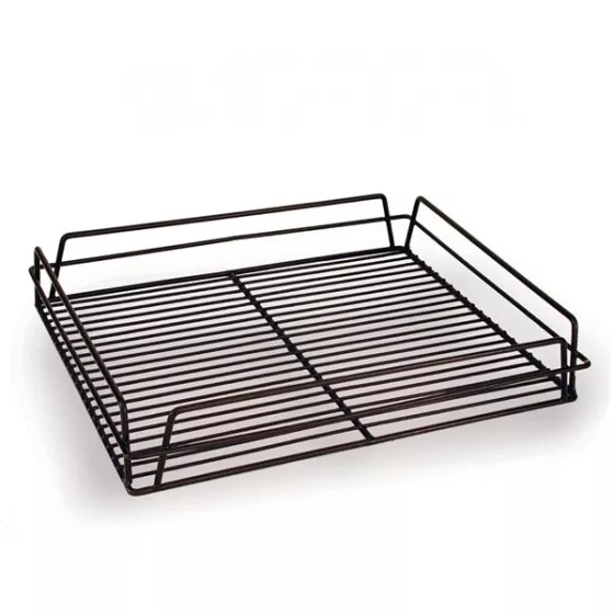 Glass Basket 435x355x75mm Black PVC Coated Glasses Storage Rack Holder Wash