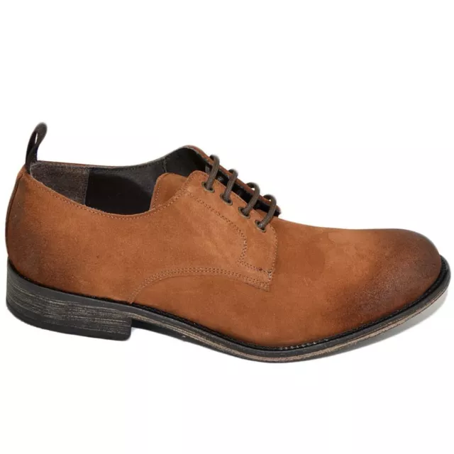 Scarpe stringate uomo BUTLAV by LS LUISANTIAGO vera pelle scamosciata quebracho