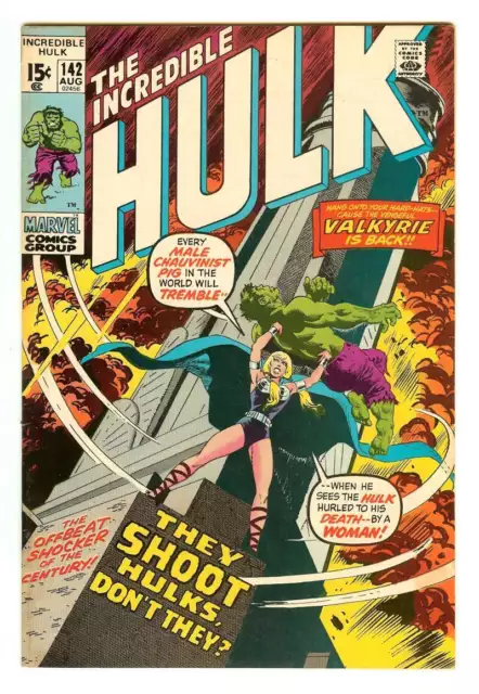 Incredible Hulk #142 5.0 // 1St Appearance Of Valkyrie, Samantha Parrington 1971