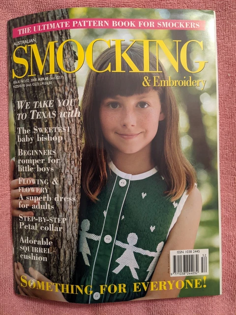 AUSTRALIAN SMOCKING & EMBROIDERY Magazine, Issue No. 52, 2000, VG Condition