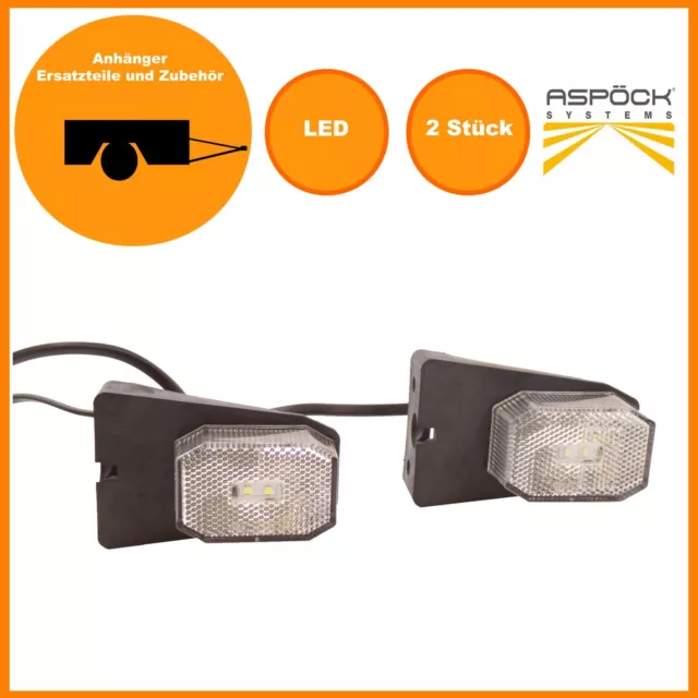 2x LED Positionsleuchte - Umrissleuchte - Begrenzungsleuchte - Aspöck Flexipoint