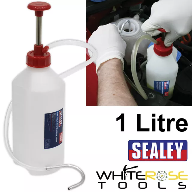 Sealey Multi Purpose Mini Pump 1L Capacity Engilne Transmission Brake Fluid Oil