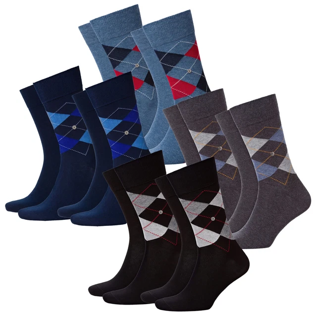 Burlington Chaussettes pour Hommes Everyday Mélange 40-46 - 4er Multipack