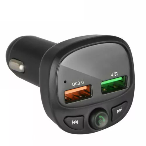 Wireless Bluetooth 5.0 FM Transmitter Car MP3 Player Radio 2 USB Charger Adapter