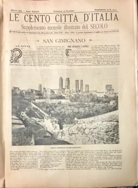 1899 Le Cento Citta' D'italia San Gimignano Chianti